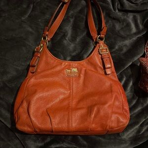 Coach orange Madison Maggie Leather Women's Bag